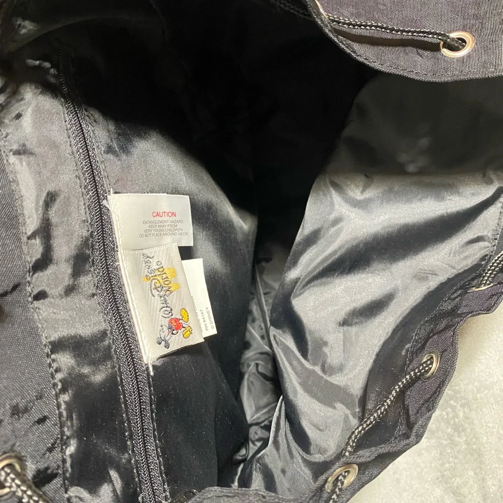 Vintage Walt Disney World Mickey/Winnie the Pooh Embroidery Drawstring Backpack